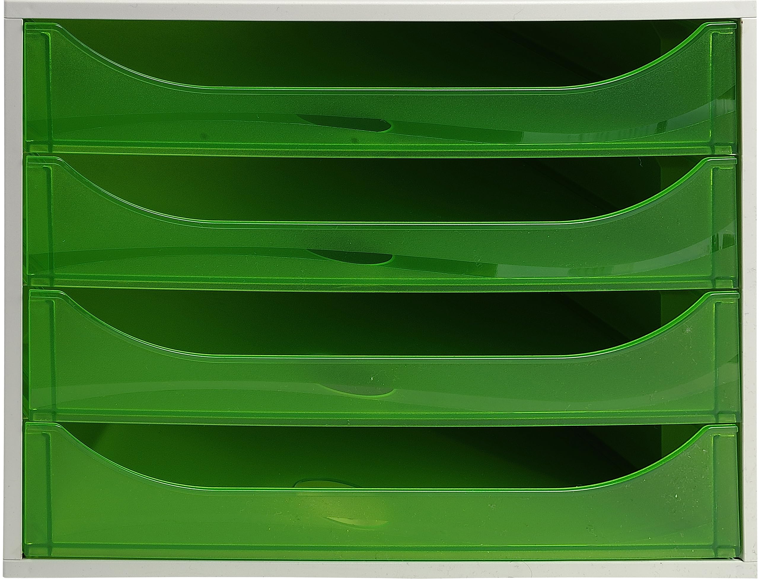 Exacompta Linicolor 4 Drawer Desk Organiser - Green