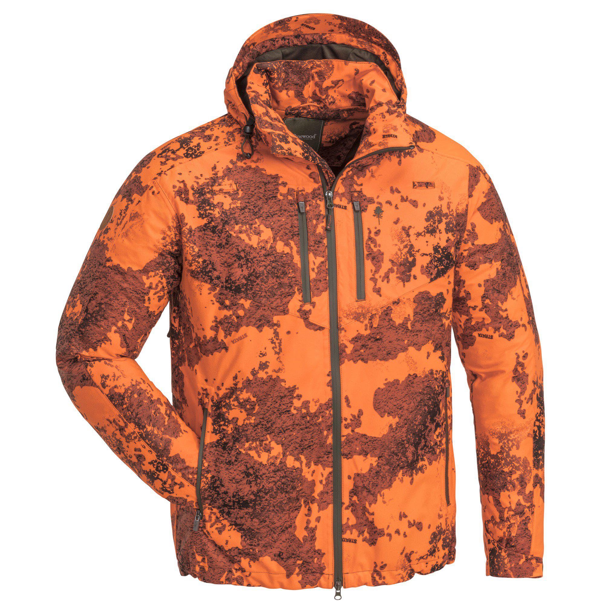 Pinewood Herren Retriever Activ Camou Jagd Jacke - Hunting Outdoor Jacken für Herren - wind- und wasserdicht mit vielen Funktionen und hoher Atmungsaktivität - leises Material