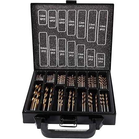 Amazon Co Jp Cong Ll 钻头 プロフェッショナルツールhssチタンメタルの収納ケースでドリルビットセット99pcsビット Diy 工具 ガーデン