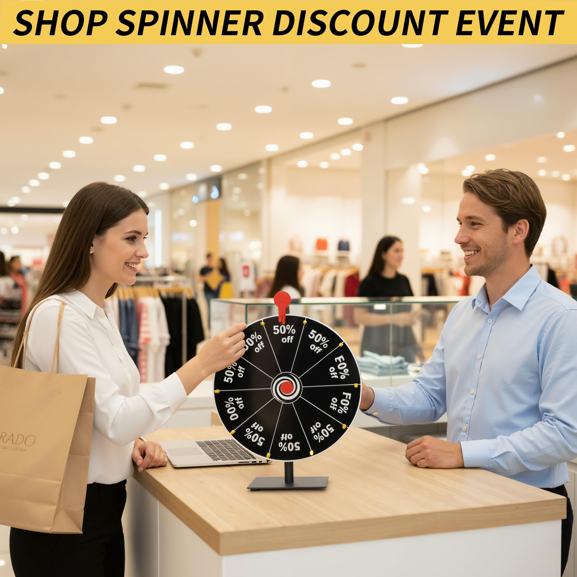 jxgzyy Spin the Wheel Roue de roulette de table de 30,5 cm pour prix avec marqueurs effaçables à sec et gomme, roues rotatives noires pour salon, carnaval, fête, pub, jeu de fortune
