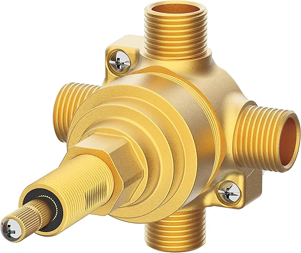 Gerber Single Handle 1/2" 4-Port/3-Outlet Shower Diverter Valve (Pause/Individual/Shared)