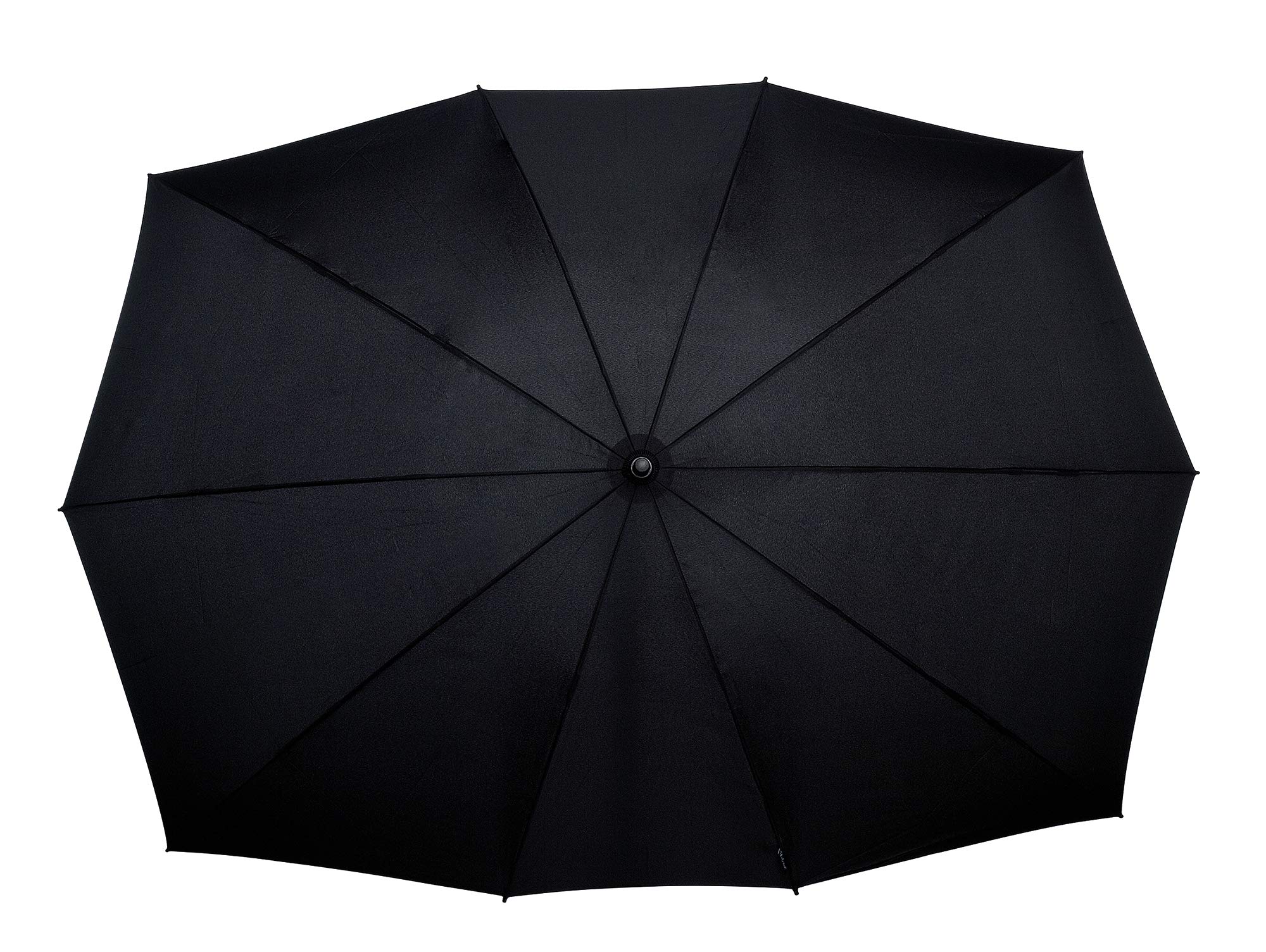 Le Monde du Paraguas FALCONETW3NOIR - Gran Paraguas derecho para dos personas, 140 cm de diámetro, color negro