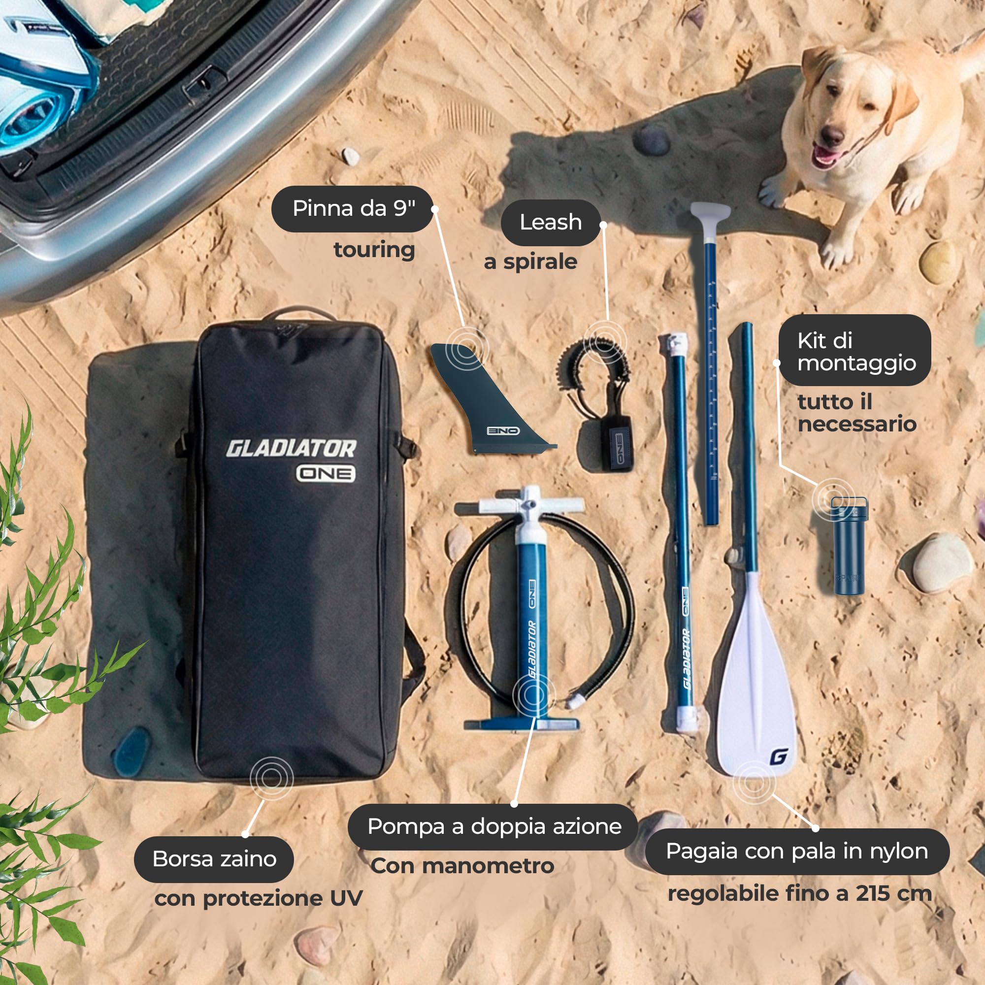 ONE Tavola SUP gonfiabile Allround & Touring 329-384 cm