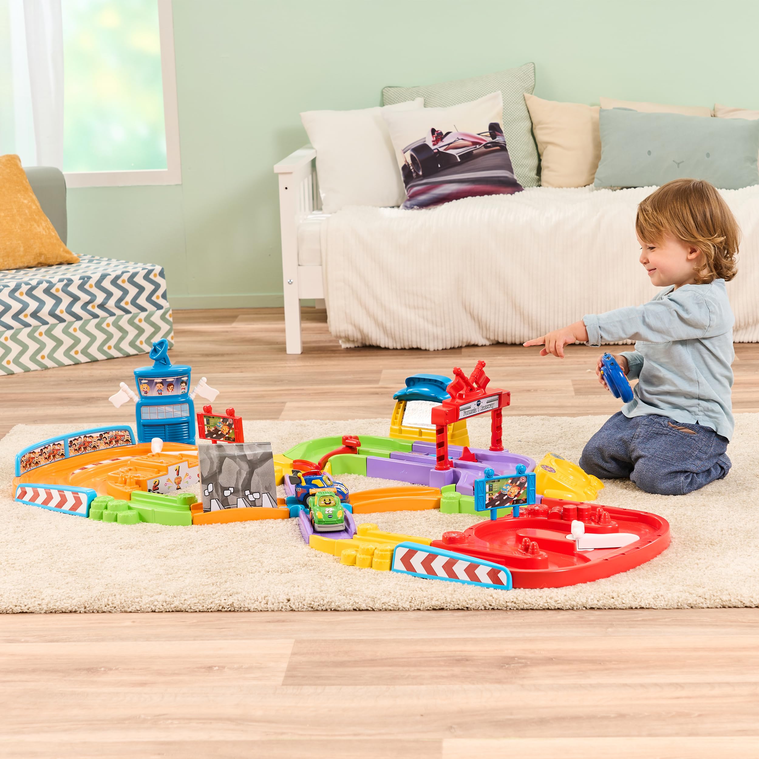 VTech TUT TUT Baby Flitzer RC Autorennbahn mit Fernsteuerung