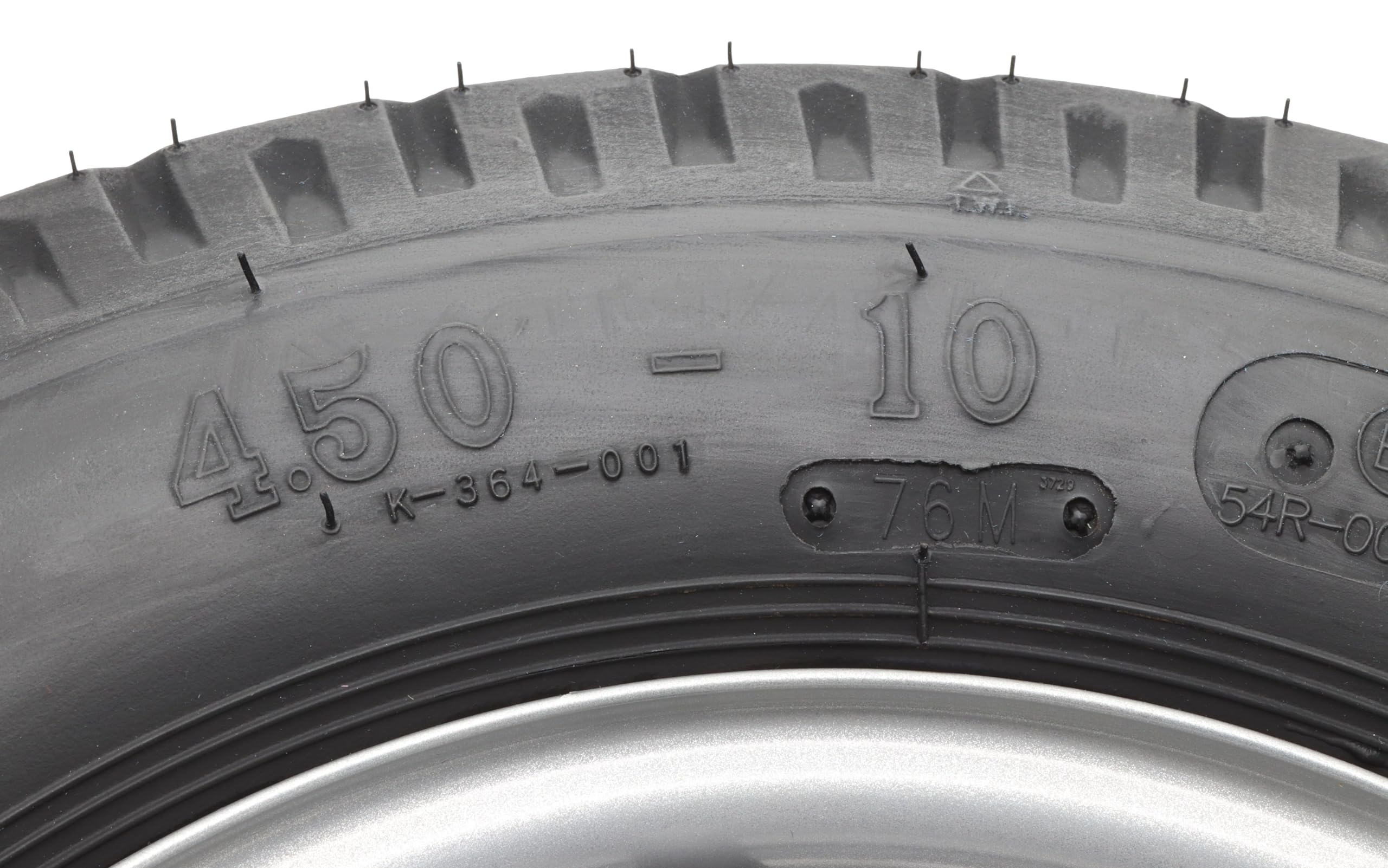 Komplettrad Rad 4.50-10 400kg Lochkreis 4x100 Anhänger Reifen 4.50x10 76M für Stema (2x)