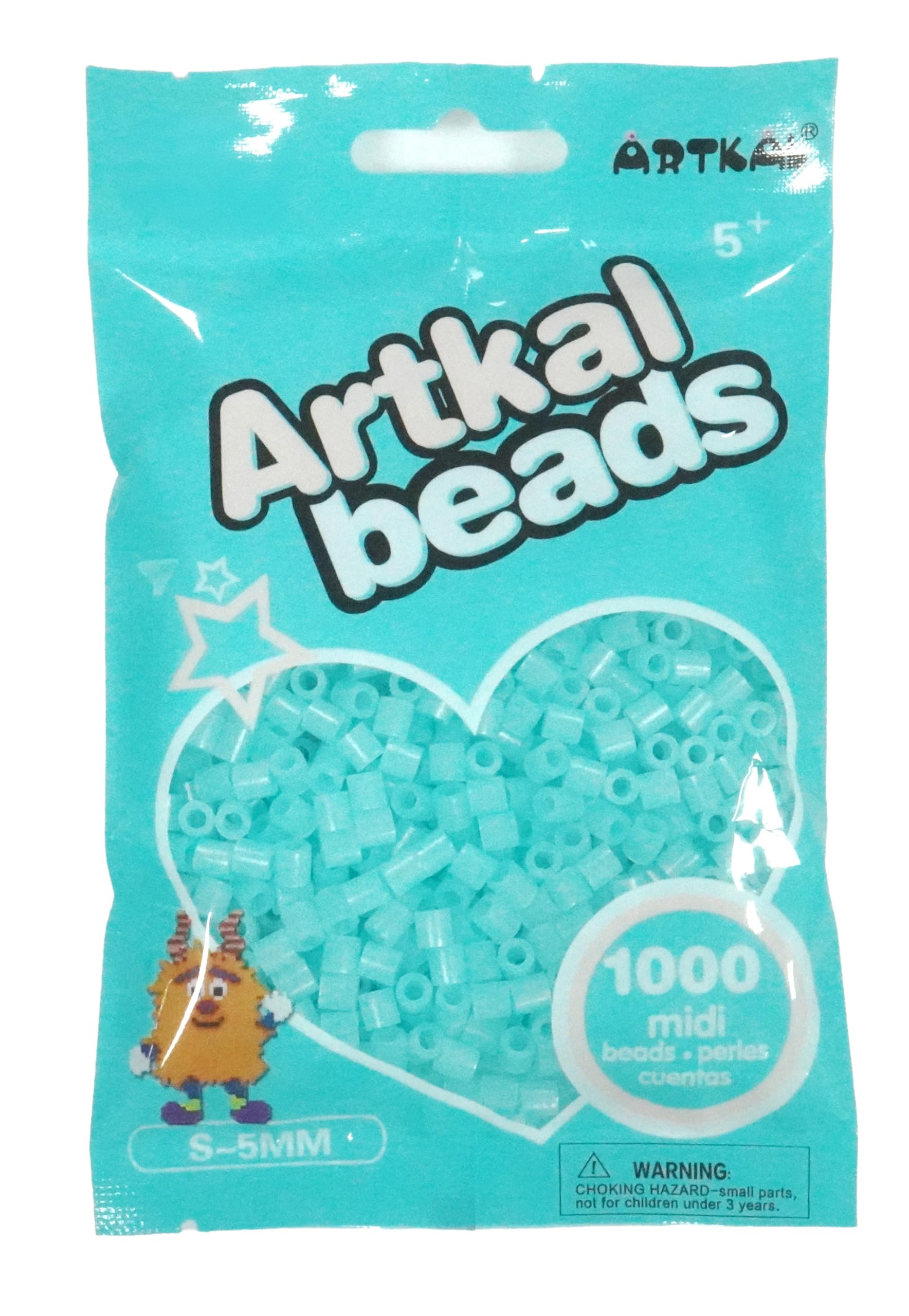 Mouldmaster Glow In The Dark Mauve Artkal 5Mm Midi Fuse Beads Glow In The Dark Blue 1000 Beads