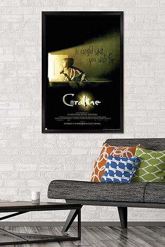 Miniatura 2 de Trends International Coraline - Póster de pared con texto en inglés Be Careful