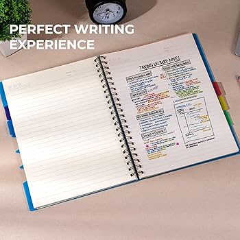 ୨୧ はるページ Amazon.com : CAGIE 5 Subject Notebook 8.5 x 11，A4 Spiral