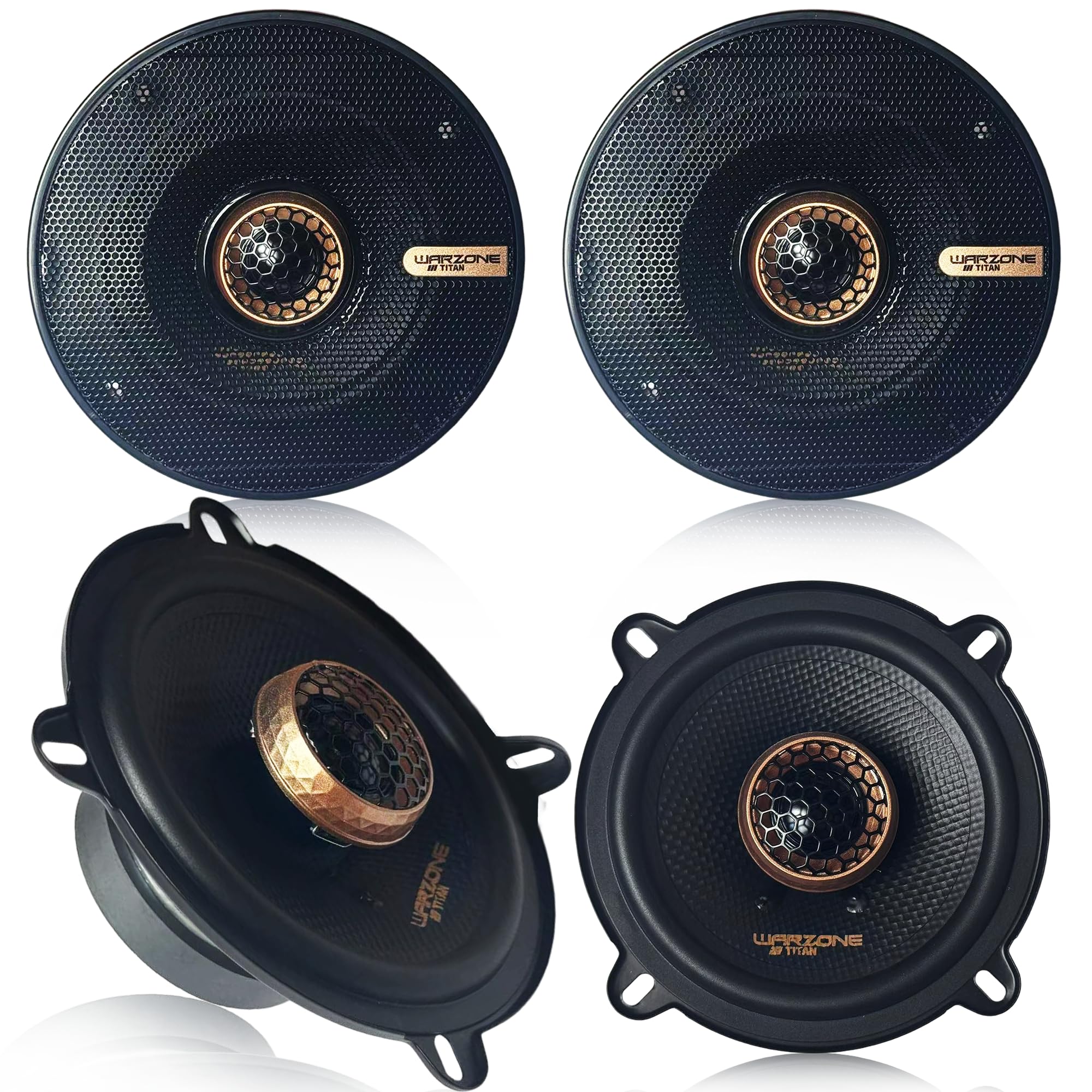 Amazon.com: Warzone 4X WZ52PTi 5-Inch Super Coaxial Speaker Pair