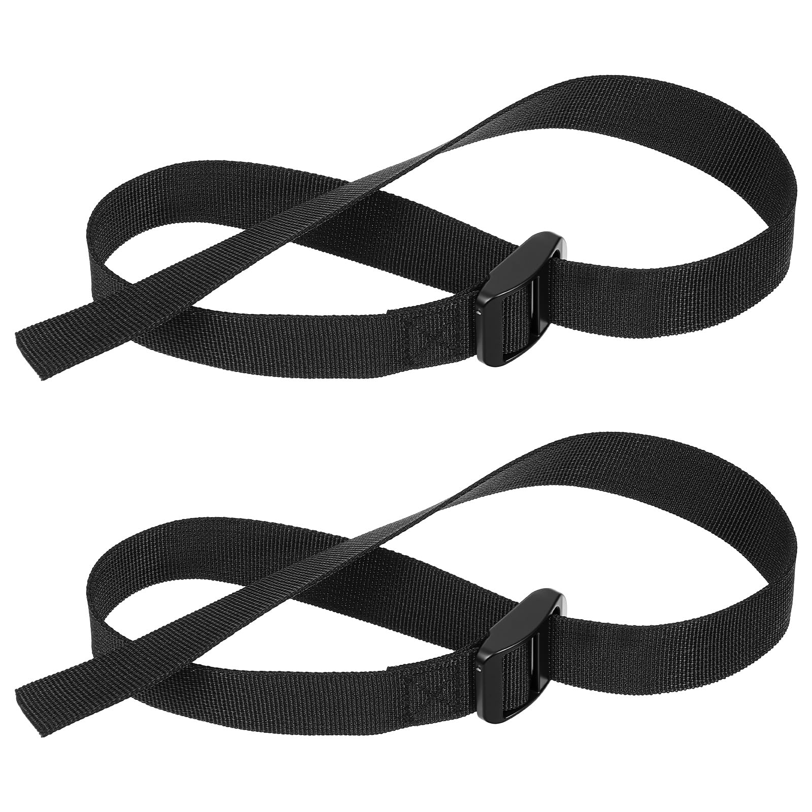 2Pcs Rower Accessories, 75x2.5cm Rowing Machine Foot Straps, Bike Pedal Straps, Adjustable Elliptical Machine Nylon Straps for Foot Strap Replacement Leg Training Home Sports Office Accessories
