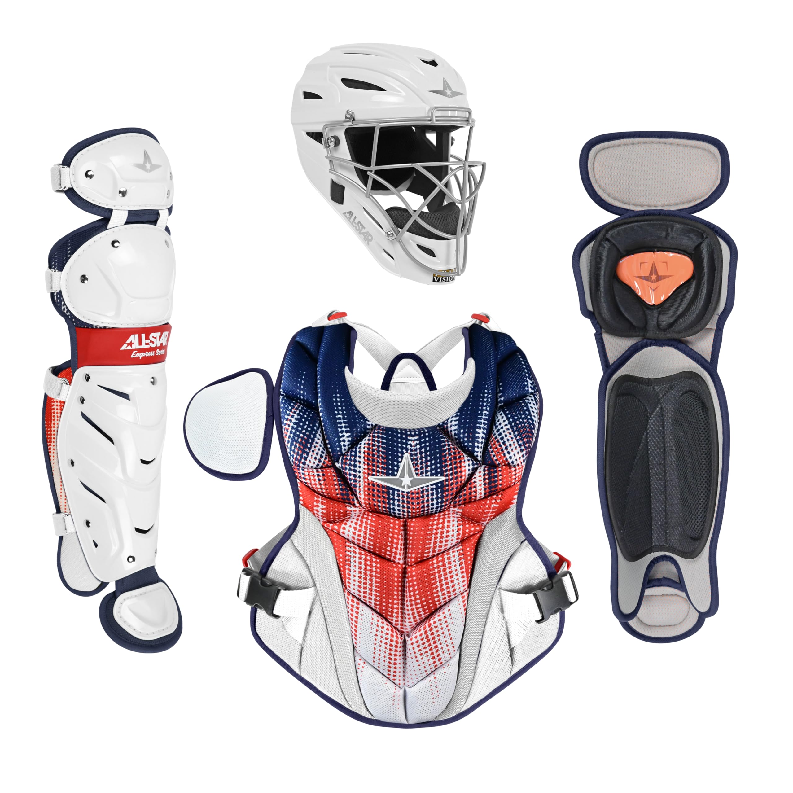 All-Star Empress Fastpitch Small USA Catcher's Set Small