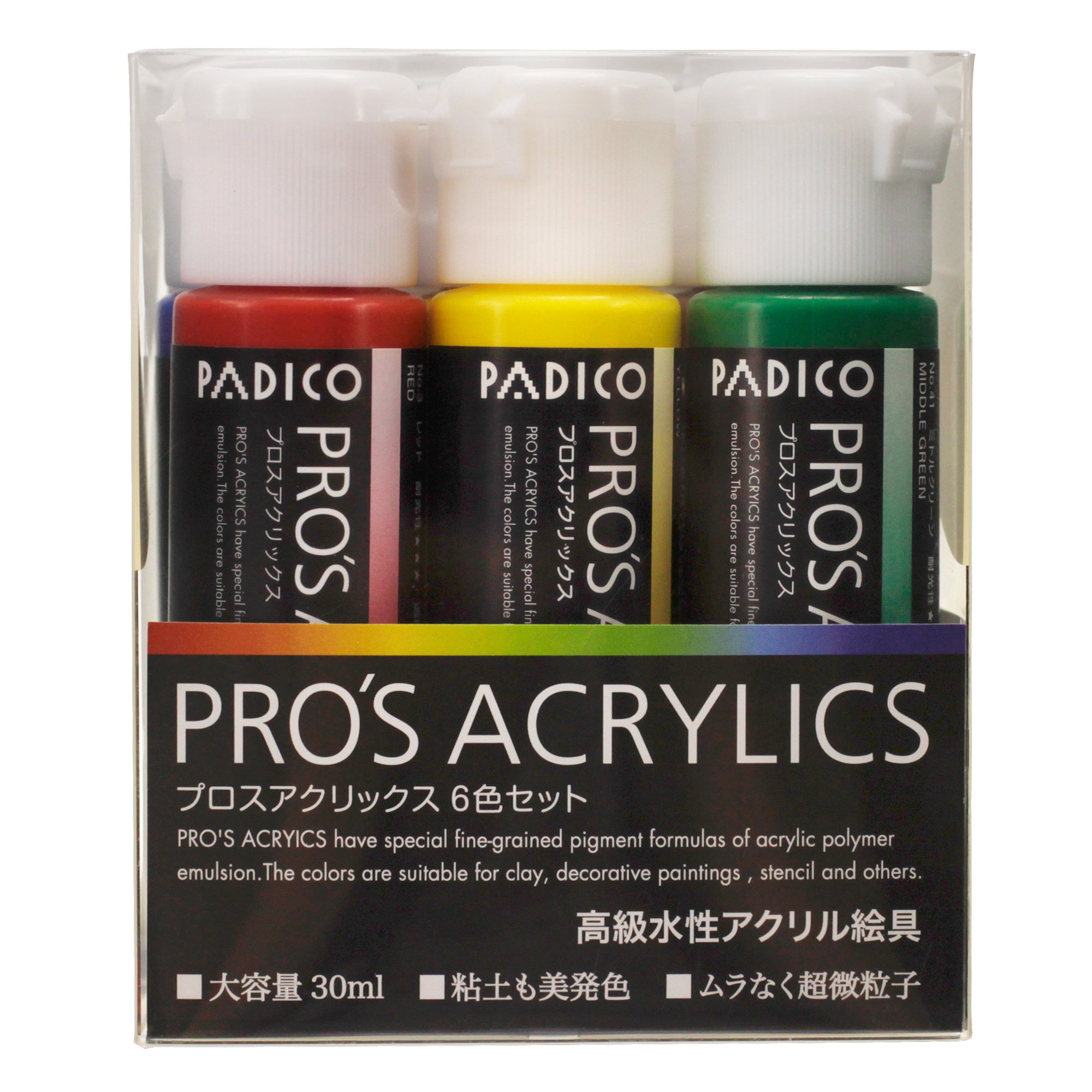 Amazon | パジコ プロスアクリックス6色セット 202982 | 絵具 通販