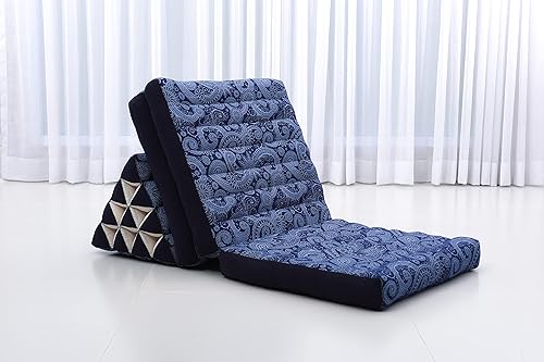 Miniatura 7 de Leewadee - Cómodo colchón japonés - Cama de suelo tailandés con cojín triangular - Colchón futón - Alfombrilla de masaje tailandés, 67 x 21