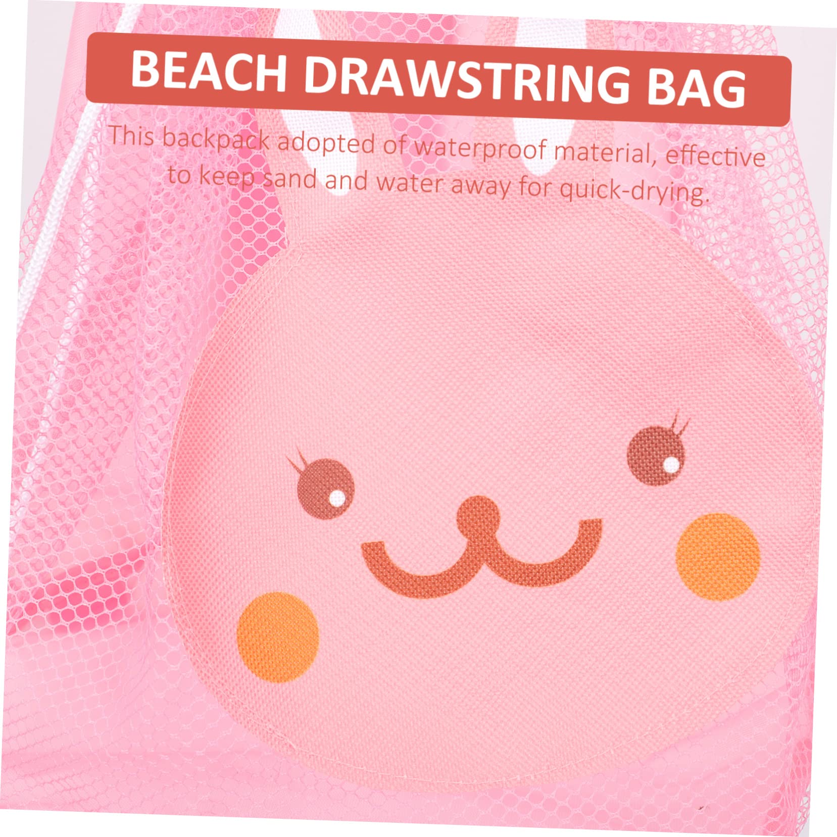 Totority Large Capacity Mesh Beach Bag Toys Storage Kids Beach Bag Easy to Clean and Dry