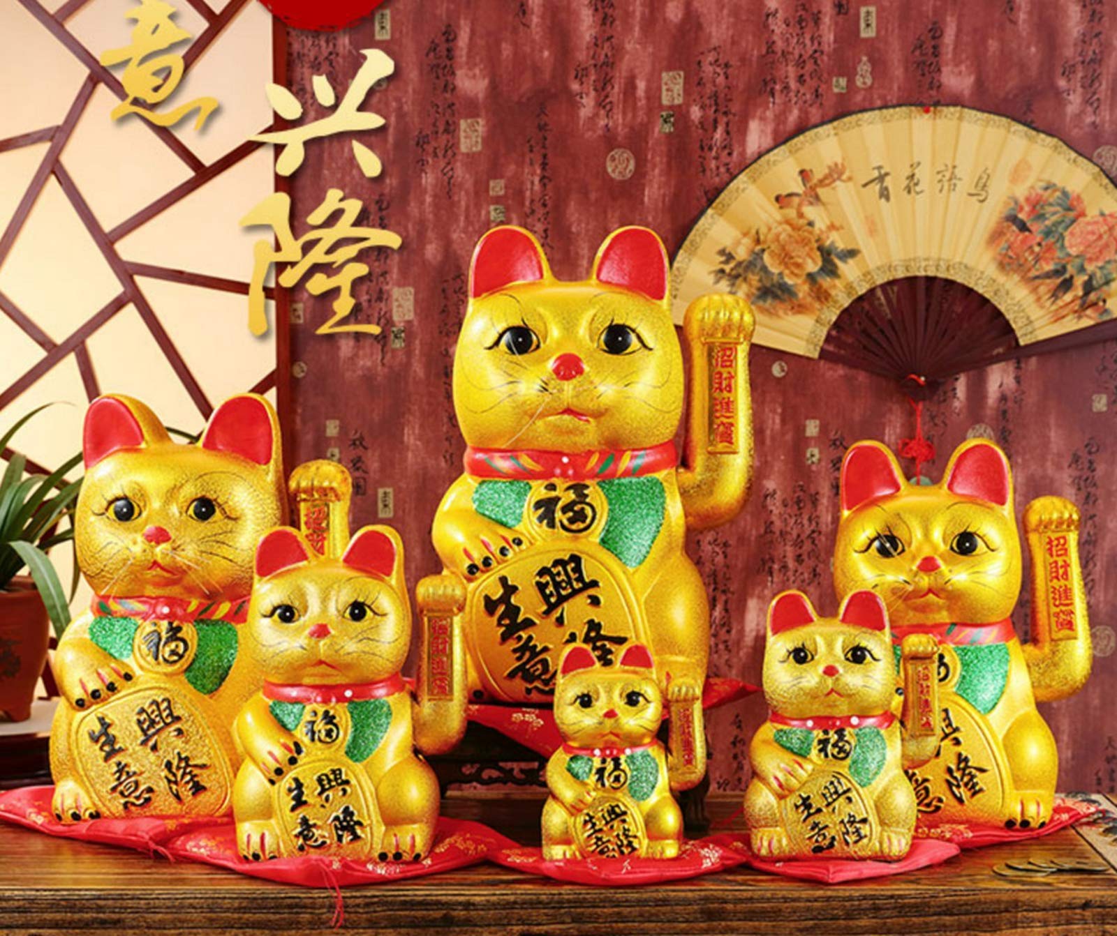 Amazon.co.jp: Lucky Cat - 8インチ ラッキーフォーチュンラッキー