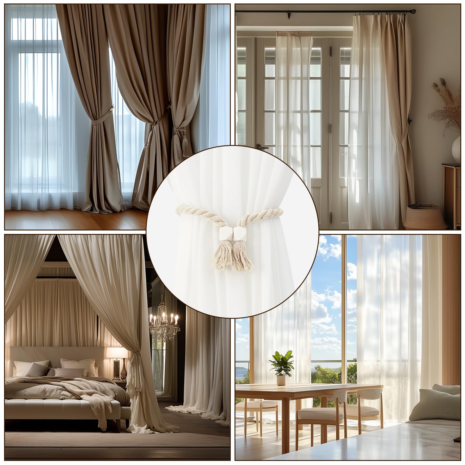 Embrasse Aux Rideaux, Crochet De Rideau Aimantée Magnétique Avec Magnétisme Durable Fort Bleu