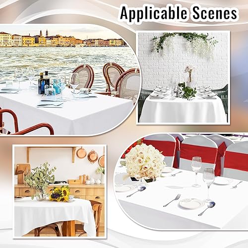 Miniatura 7 de 2 manteles de plástico desechables de 40 pulgadas x 300 pies, rollo de banquete para graduación, picnic, boda, cumpleaños, carnaval, circo, fiesta,