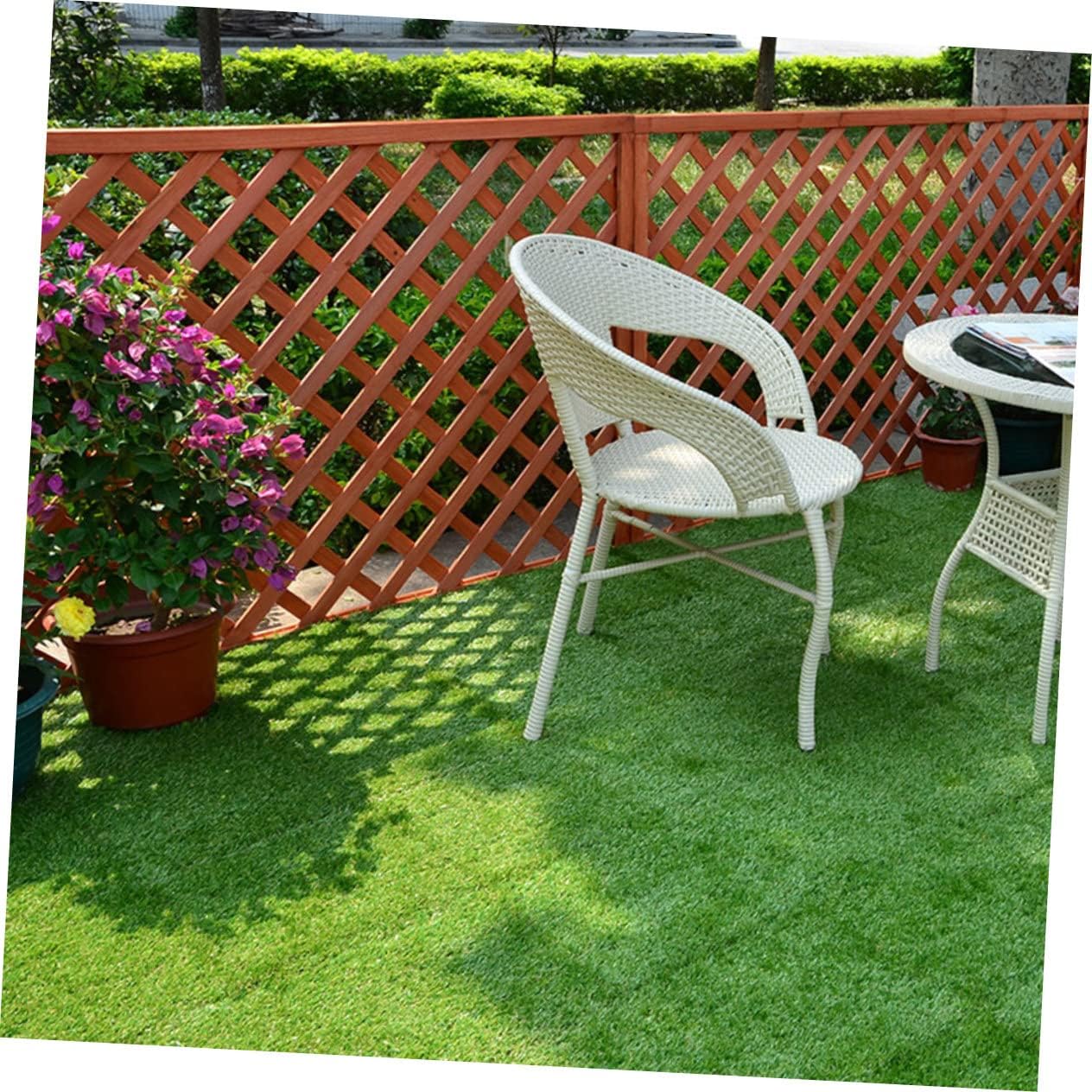 4pcs Artificial Lawn Mat Realistic Fake Grass Turf Pad for Garden Landscaping and Outdoor Decor Material No Maintenance Needed for Home and Shop Use