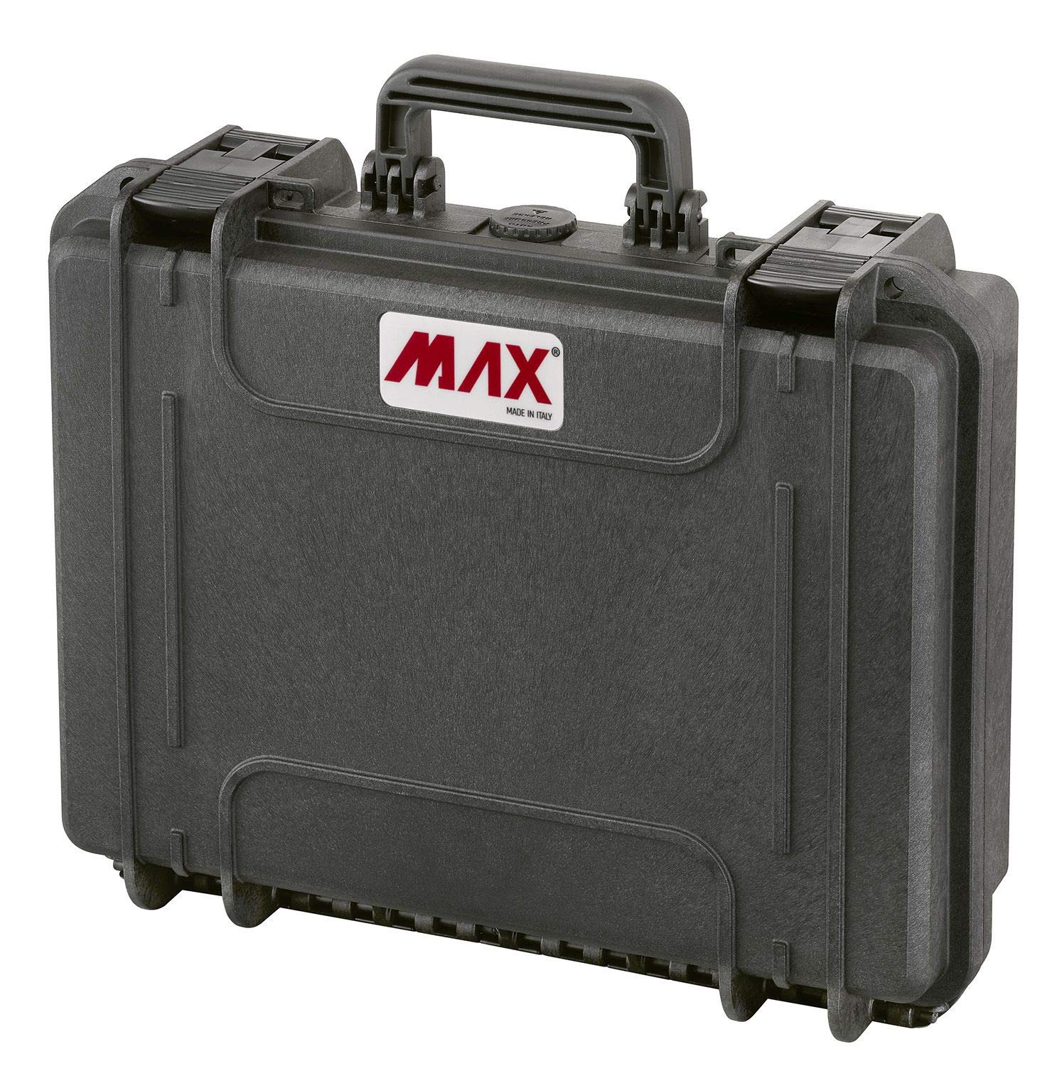 MAX Cases - MAX380H115S, Maleta hermética con espuma pre-cortada a cubetas, dimensiones internas 380 x 270 x 115 mm