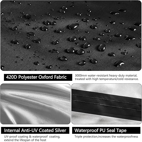 Miniatura 3 de Cubierta de aire acondicionado central para unidades de aire acondicionado de 24 x 24 x 30 pulgadas, cubierta de unidad de aire acondicionado,