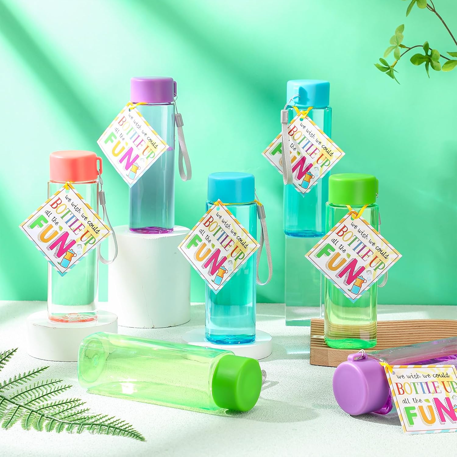 24 Pack Water Bottles for Students 500 ml Portable Sports Water Bottle Kids Student Gifts from Teacher for School Summer Party Classroom Prizes Goodie Bag