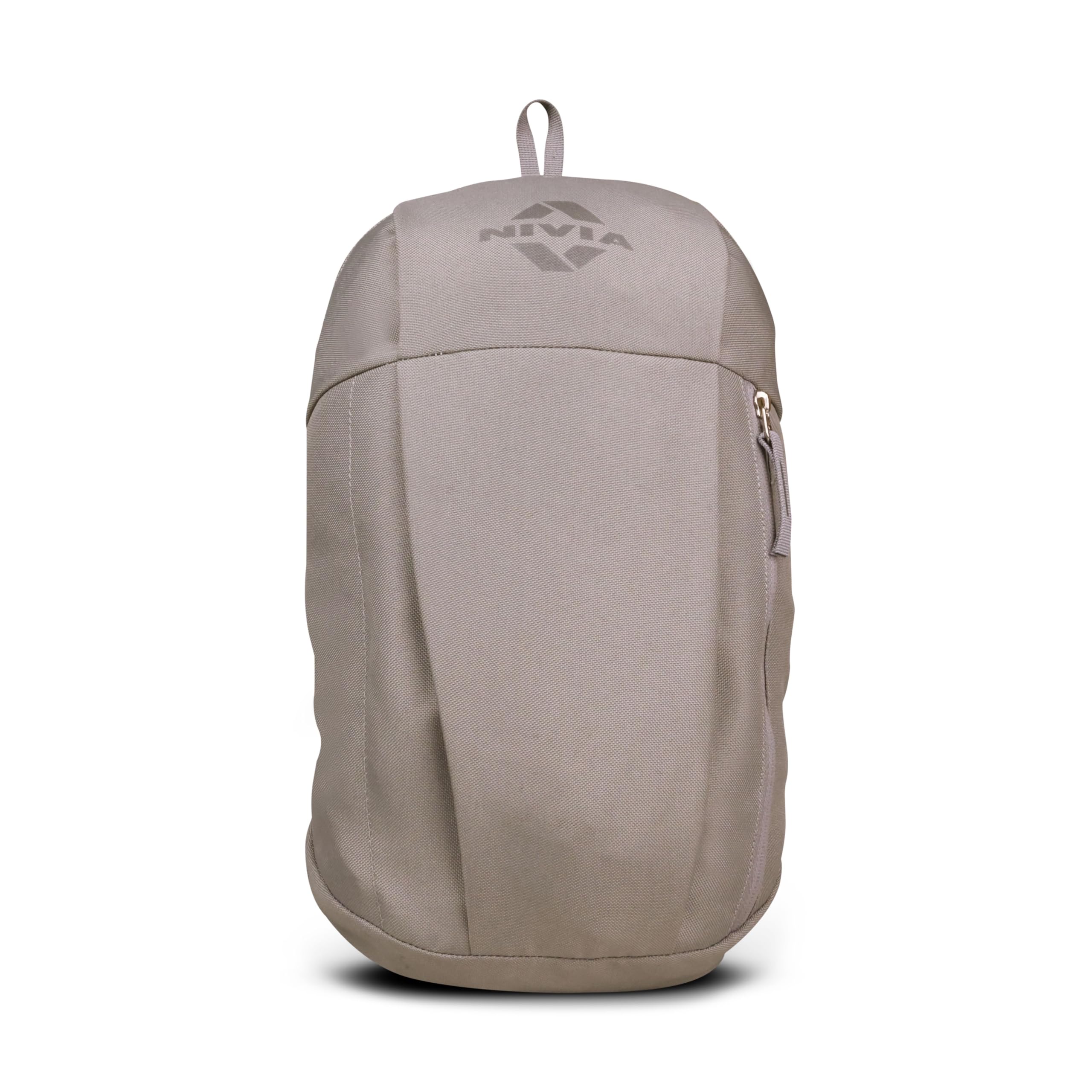 Nivia Pulse Junior 2.0 Backpack For Men & Women, Water-Resistant Sports Backpack, Lightweight, Durable 600D Polyester, Double-Zip Main Compartment & Secure Front Pocket, Capacity-10 Litres