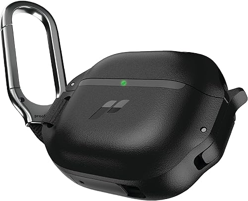 Proof Labs Funda para AirPods 4 con candado, funda resistente para AirPods de 4 generación con mosquetón, protección resistente y carcasa protectora