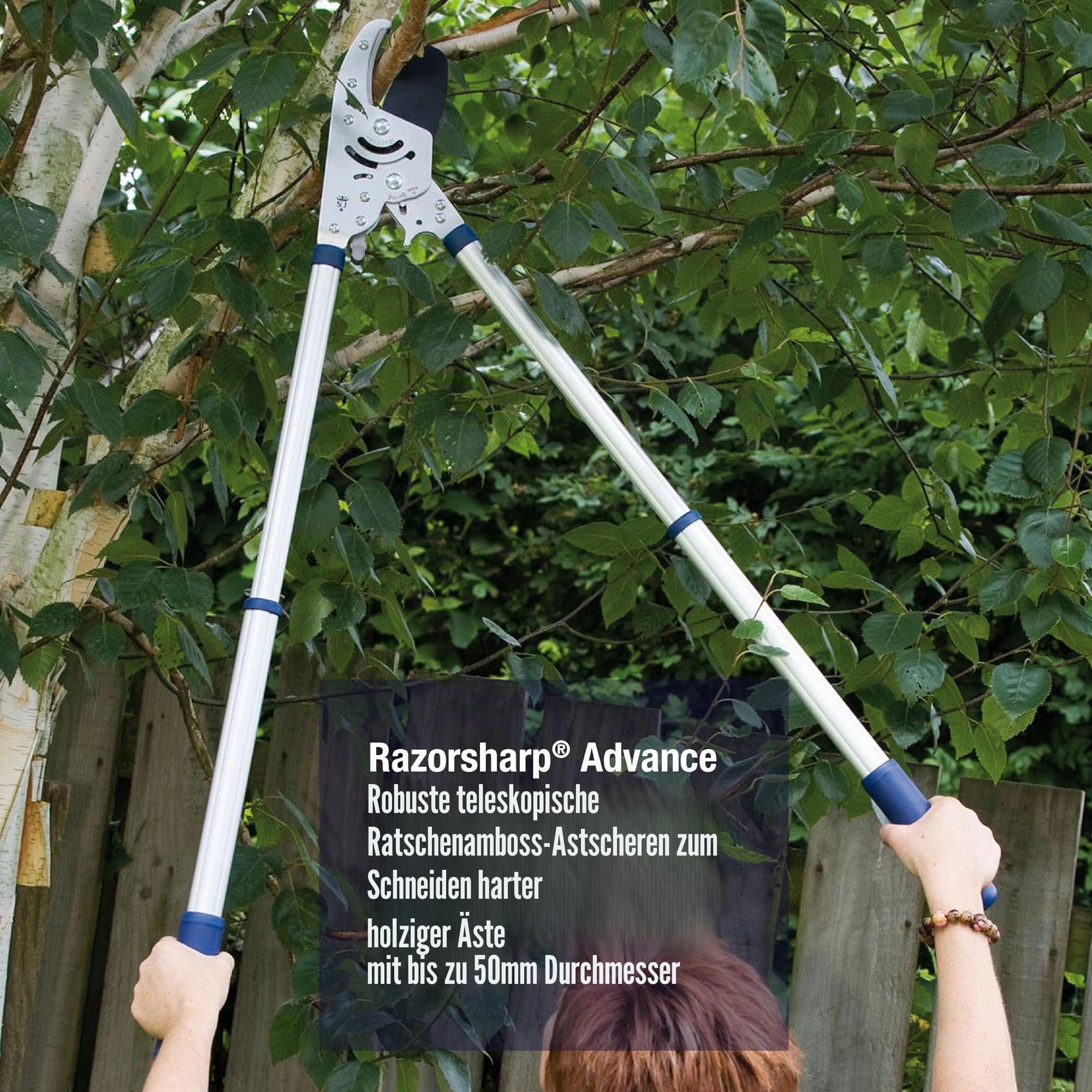 Spear & Jackson 8290RS Razorsharp Advance Teleskop-Astschere Amboss
