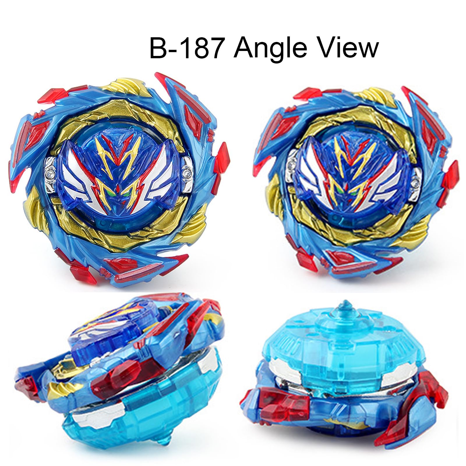 Gyros Toupie Gyros Turbo 4D Combinaison, avec Metal Fusion B-184 Lanceur, Jouets Classiques Cadeau，187+200