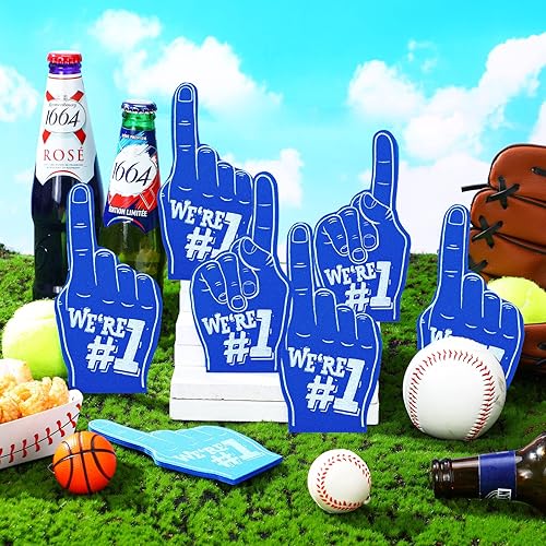 Miniatura 3 de Sosation 72 mini dedos de espuma de 5.6 pulgadas, dedos de espuma para animadoras de manos, para deportes, animadoras, escuela, espíritu,