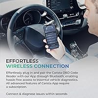 Vista 6 de Carista OBD - Escáner Bluetooth OBD2 - Herramienta de Diagnóstico y Lector de Códigos de Coche con Acceso a Diagnósticos, Personalizaciones