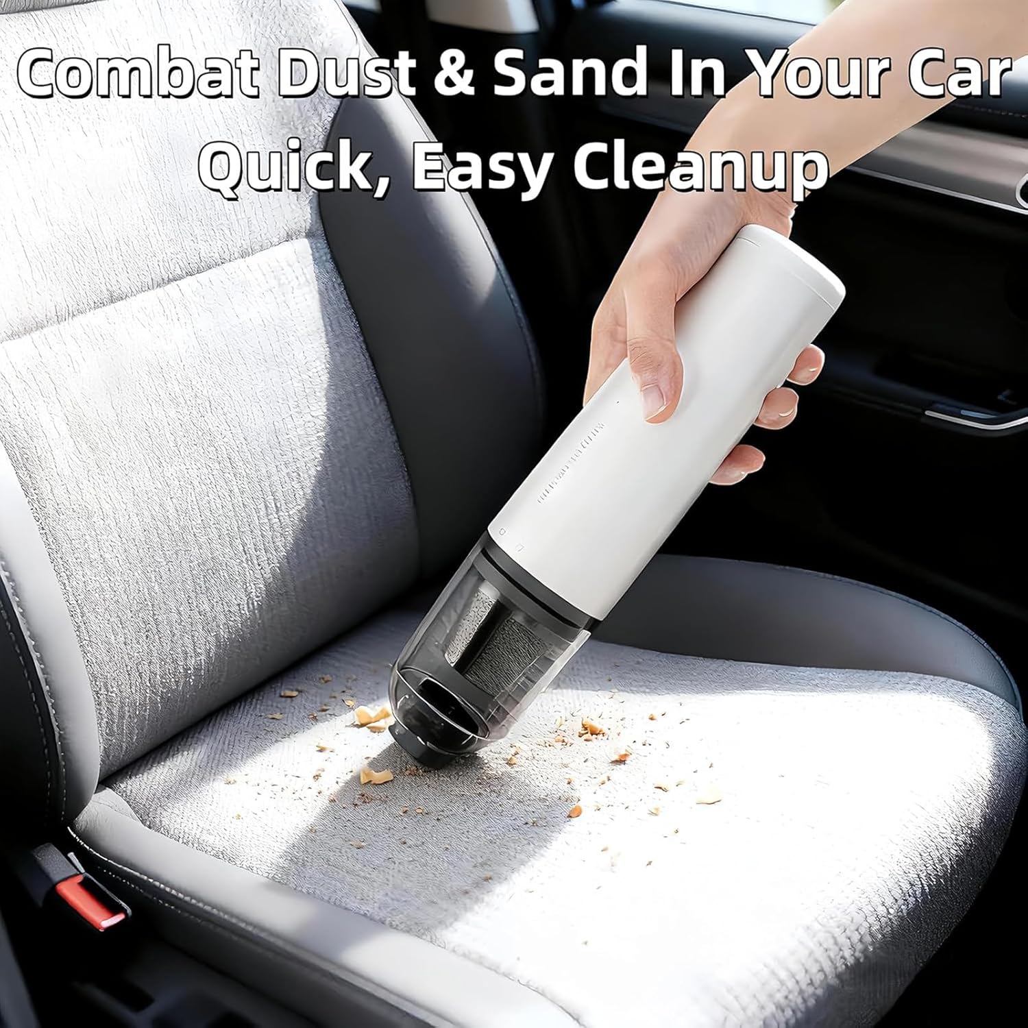 Rechargeable Cordless Collector Vacuum for Home Car Use Quiet Powerful Suction Keyboards
