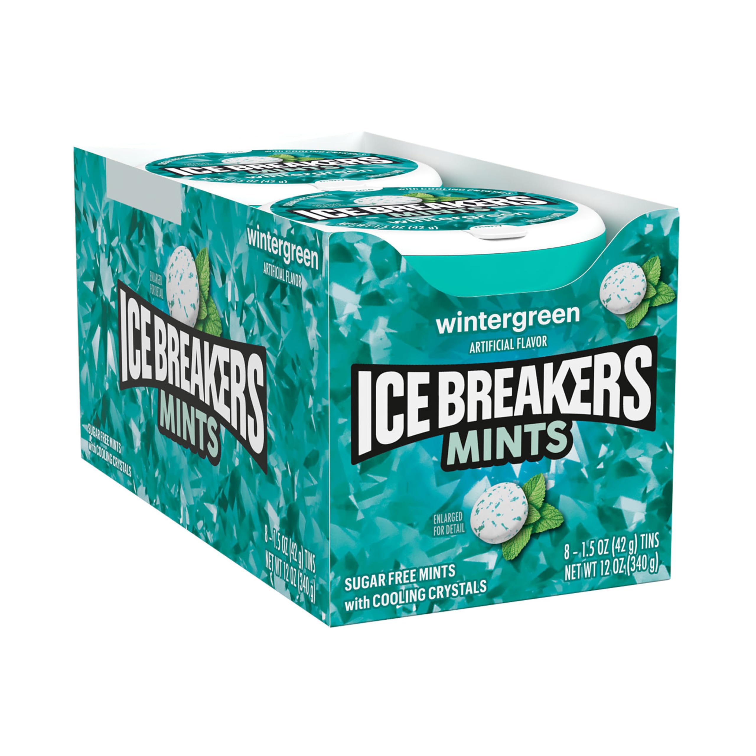 Ice Breakers Wintergreen Sugar Free Mints with Cooling Crystals, 1.5 oz ℮ 42 g, 8 Pack (B01615OUYE) Amazon Price History, Amazon Price Tracker