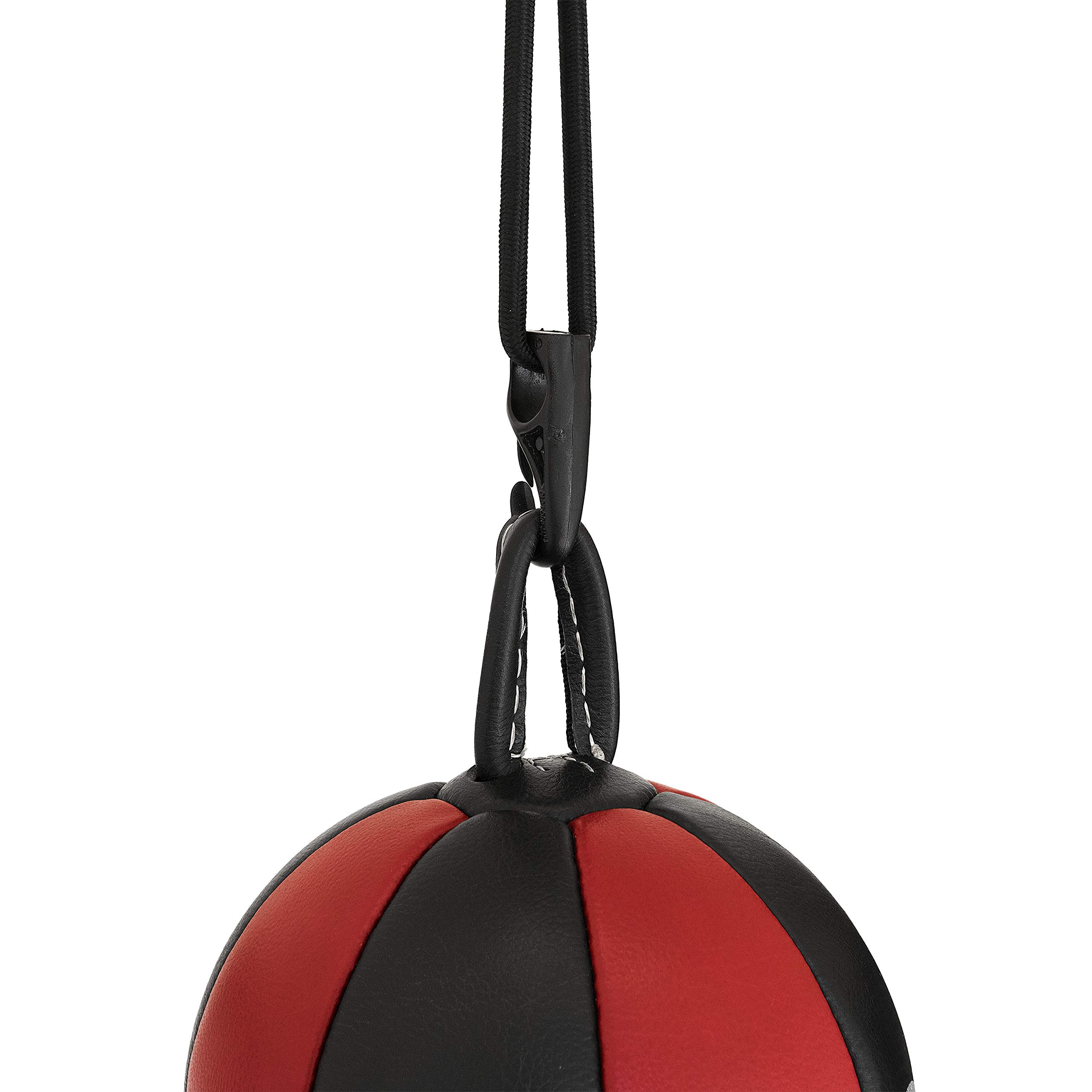 Palla Tesa Francese Omega Speed Ball Pera Boxe Pugilato Green Hill Vera Pelle (Colore Palla Nero/rosso)
