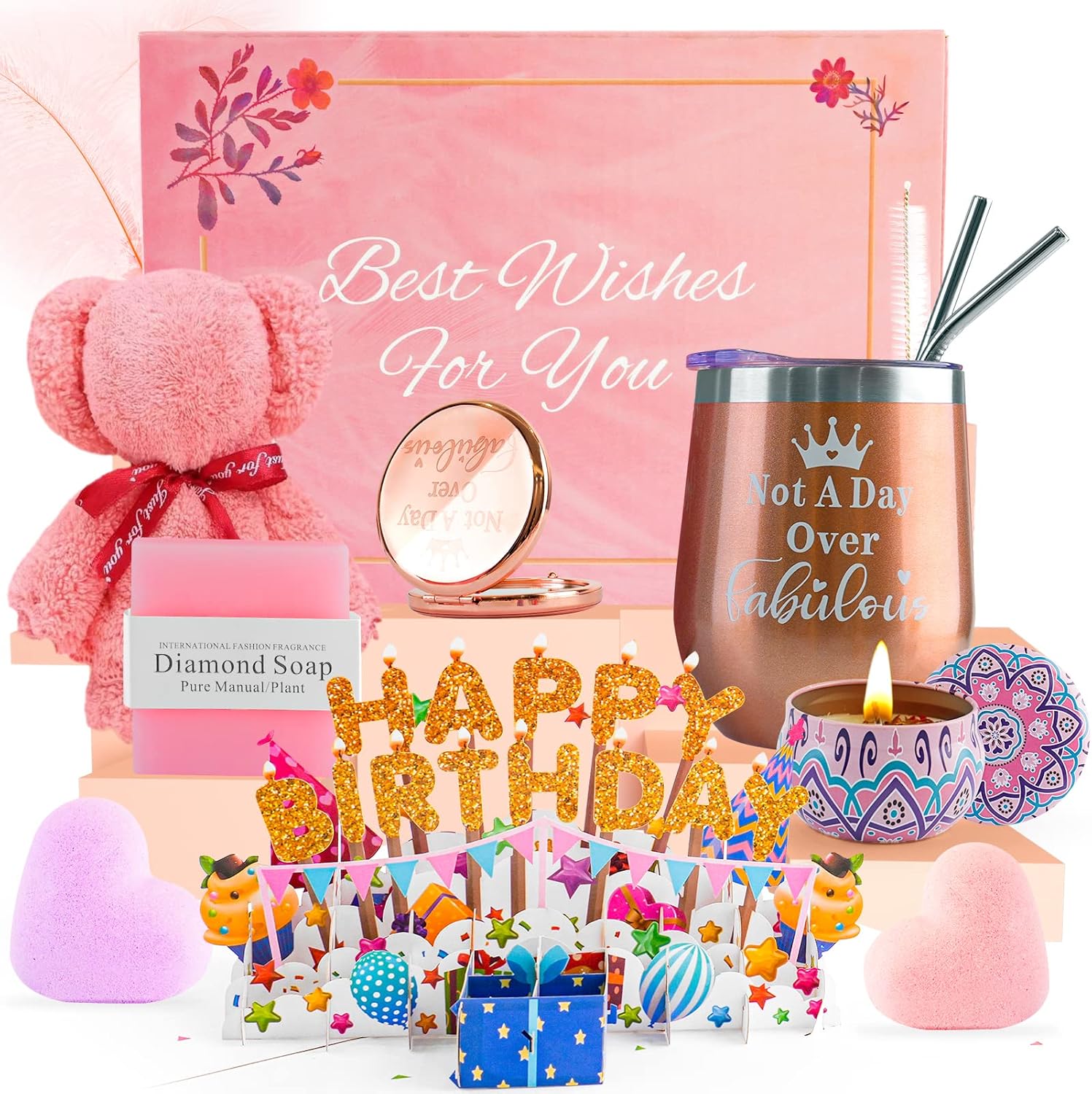 Pamper Gifts for Women Birthday, Unique Birthday Gift for Women Bath