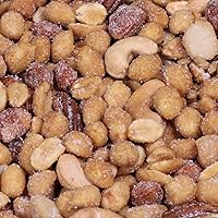 Vista 3 de It's Delish, mezcla de nueces tostadas con miel para barbacoa por It's Delish, bolsa a granel de 1 libra, nueces mezcladas gourmet con revestimiento