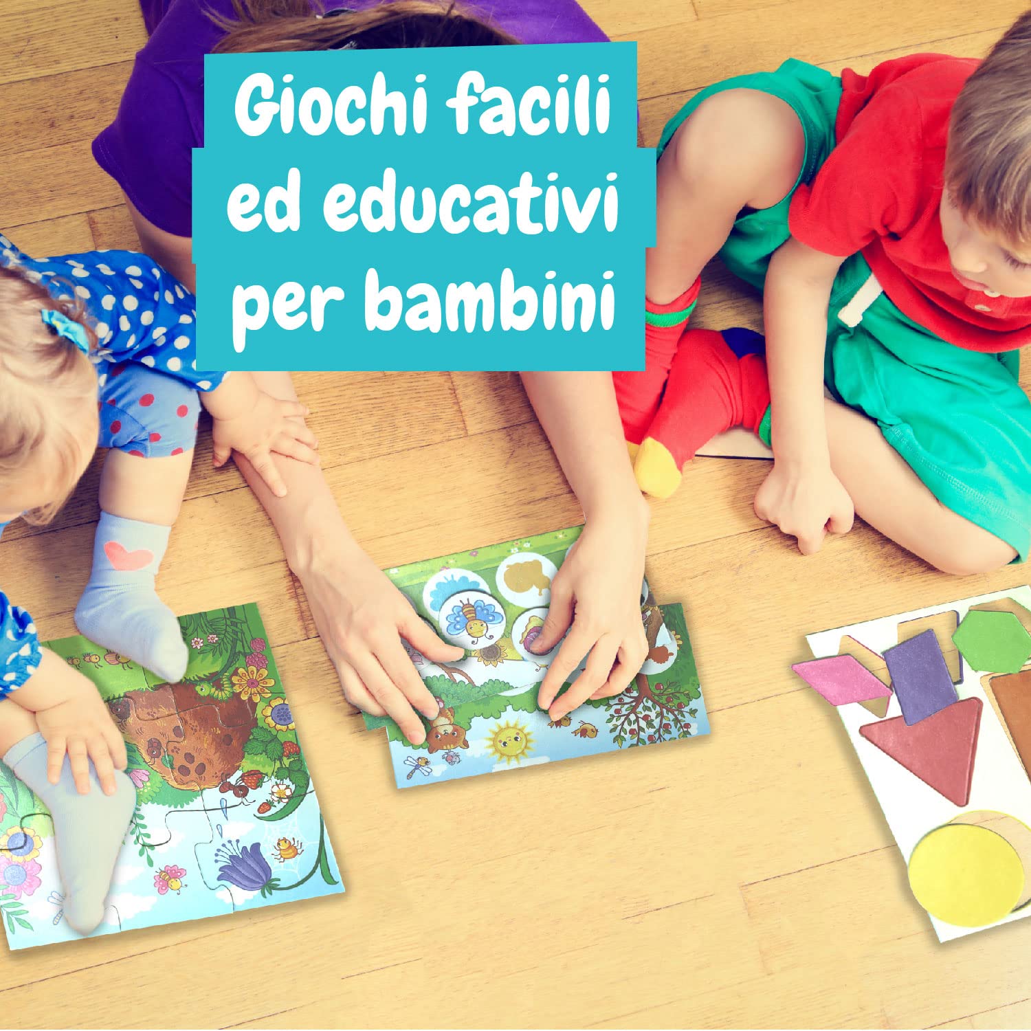 Science4you Giochi per Bambini 12 in 1 - Giochi Educativi 2 3+ Anni, 12+ Giochi da Tavolo Divertenti per Bambini: Moduli, Puzzle, Colori e Molto Altro, Regalo per Bambina e Bambino 2 3+ Anni