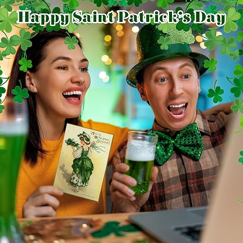 Miniatura 5 de Paquete de 200 tarjetas de felicitación del día de San Patricio con 200 tarjetas de felicitación del día de San Patricio y 200 sobres, tarjetas del