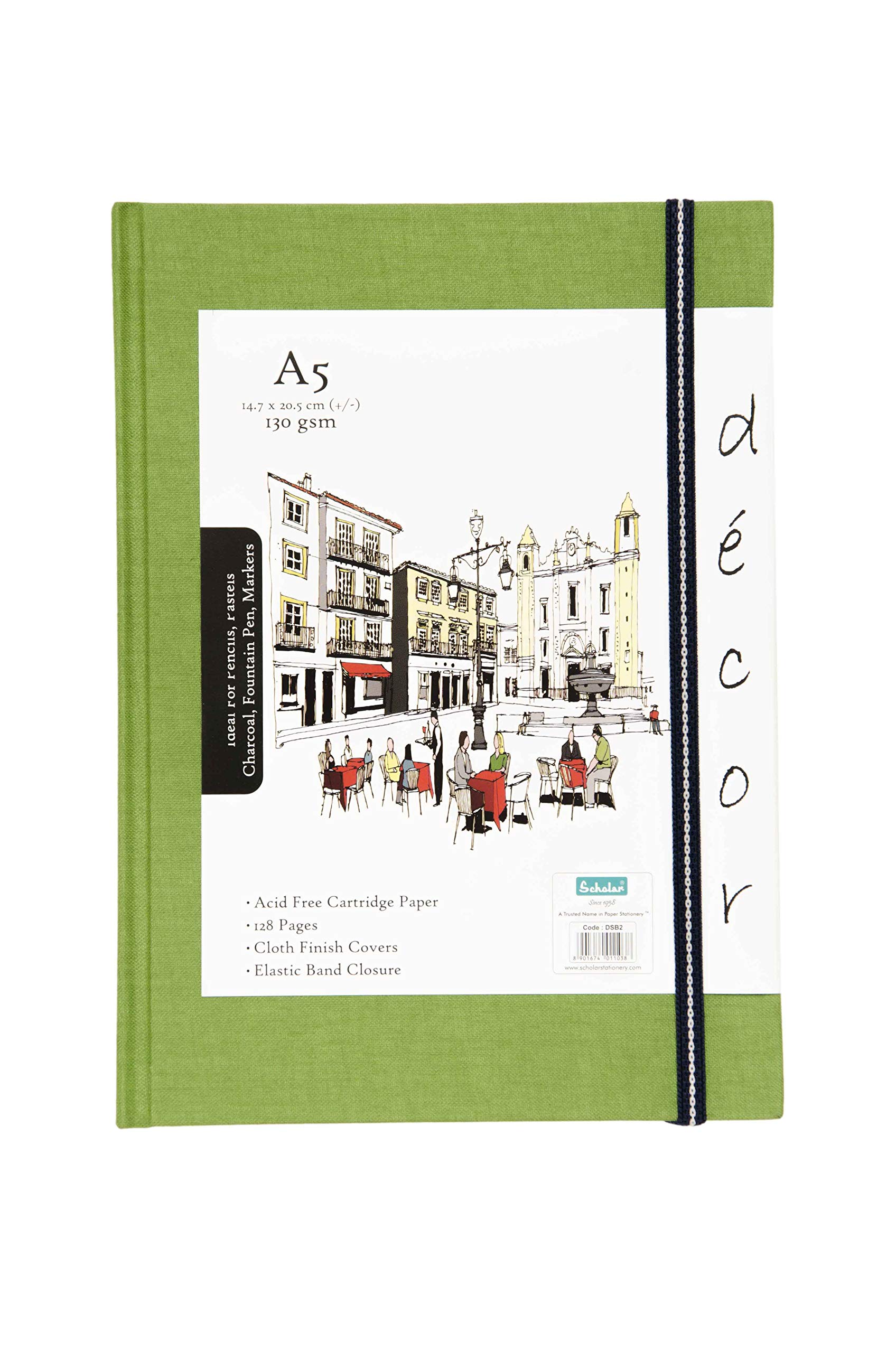 Scholar Decor Sketch Book (150 GSM Natural Shade Cartridge Paper) (A5, Green) (B08GKYJ7TY) Amazon Price History, Amazon Price Tracker