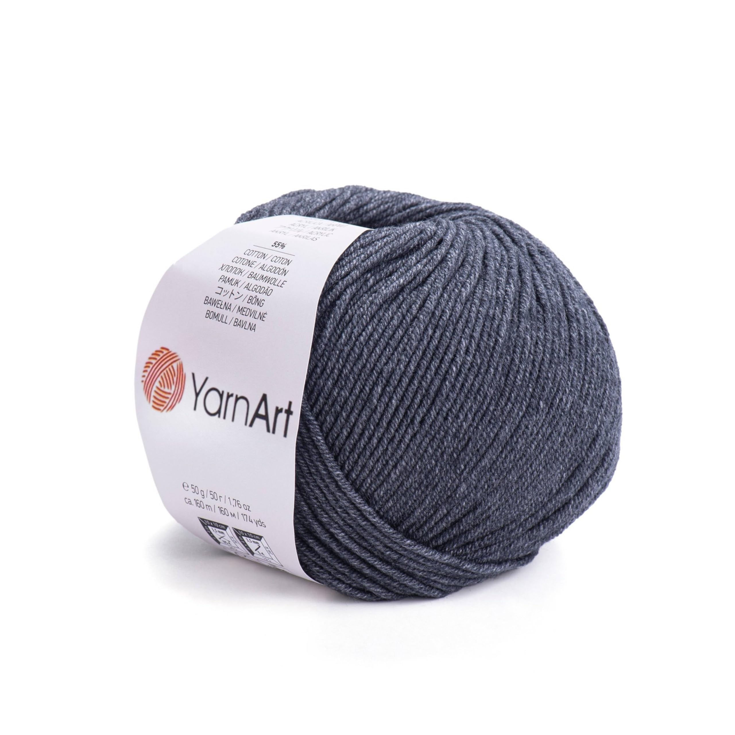 Yarn Art YarnArt Jeans Sport Yarn 55% Cotton 45% Acrylic 1 Skein/Ball 50 gr 174 yds Cotton Yarn Knitting Yarn Soft Yarn amigurumi Cotton Yarn (28)