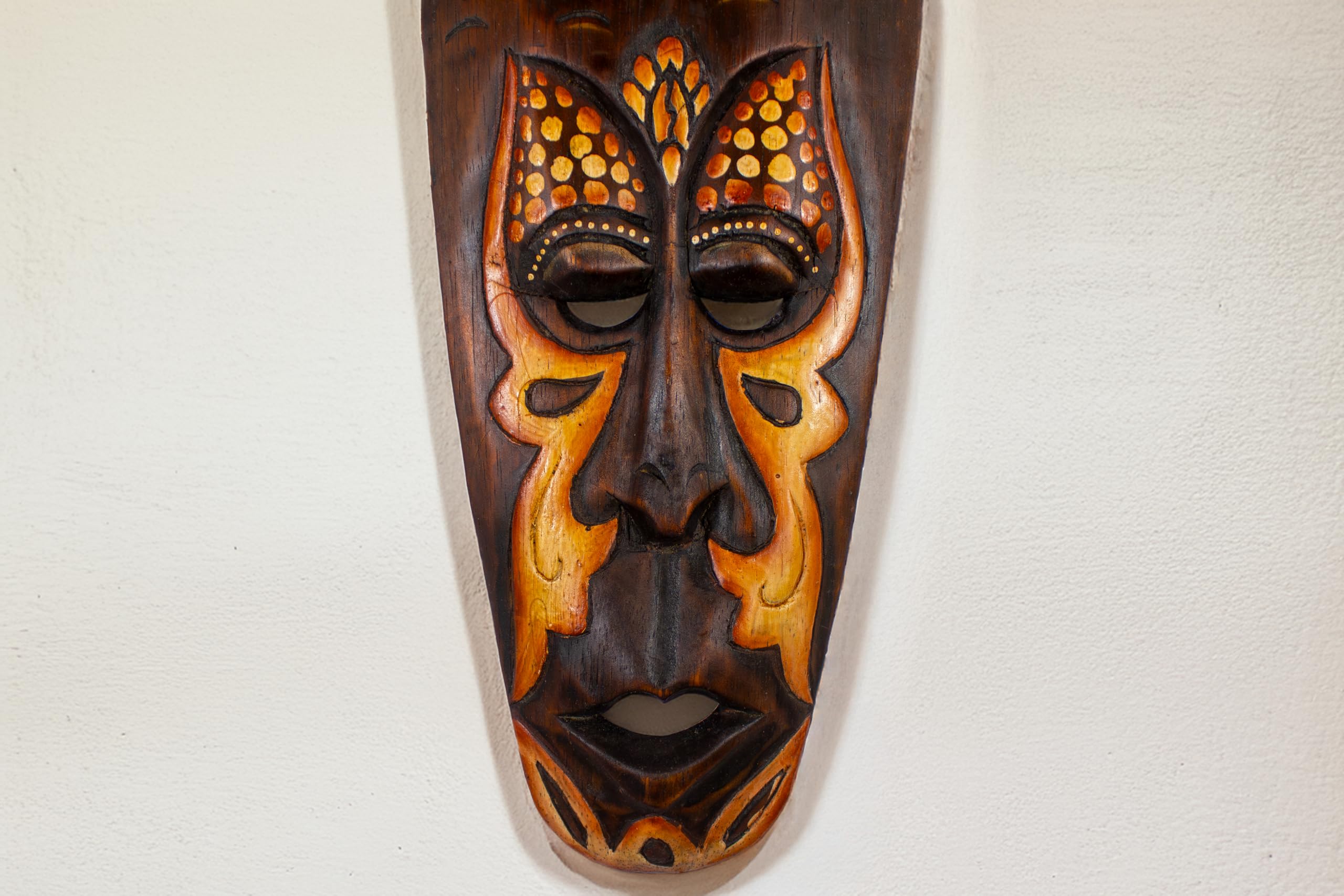 Maschera Bumbo, a scelta in 50 cm o 100 cm, Legno di maschera in Bali, Maschera da parete