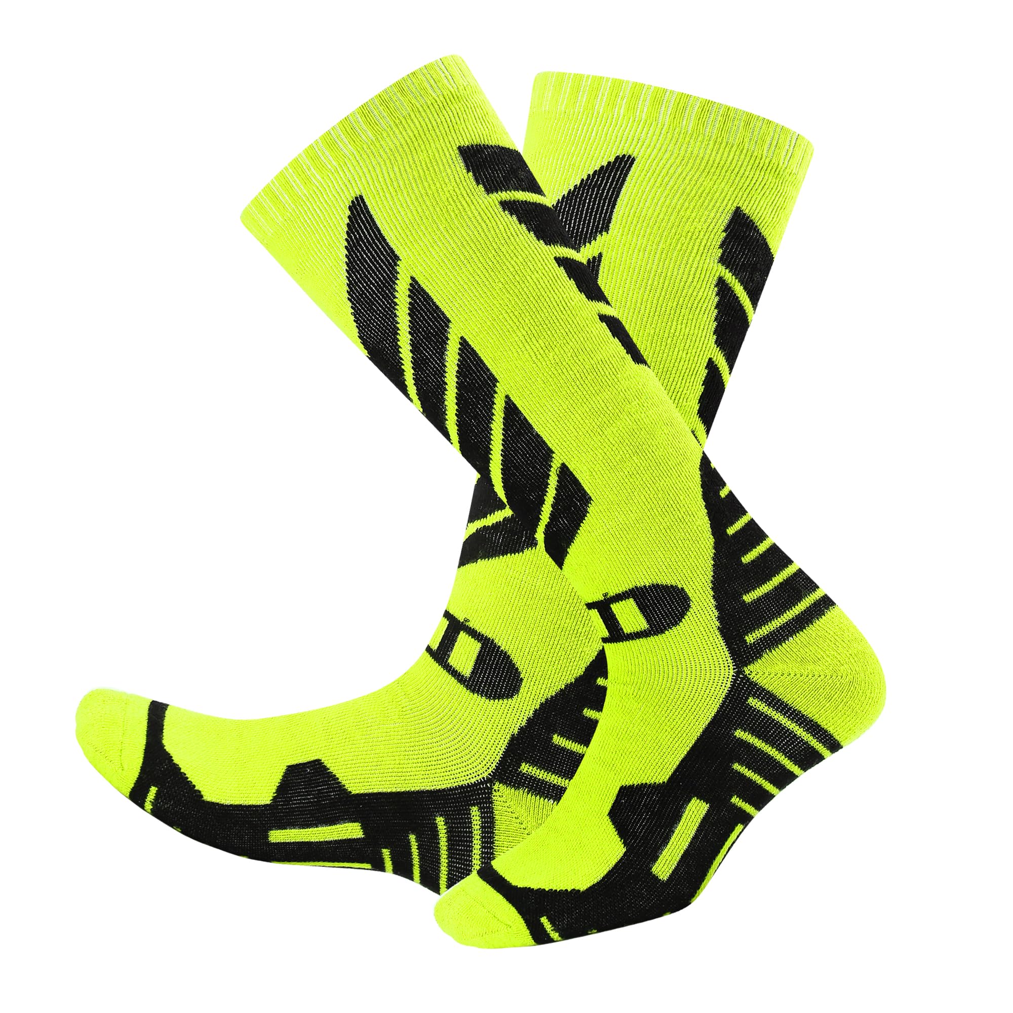 wanchel Merino Wool Ski Socks - 2 Pairs Knee High Skiing Socks, Winter Warm Snowboard Thermal Socks