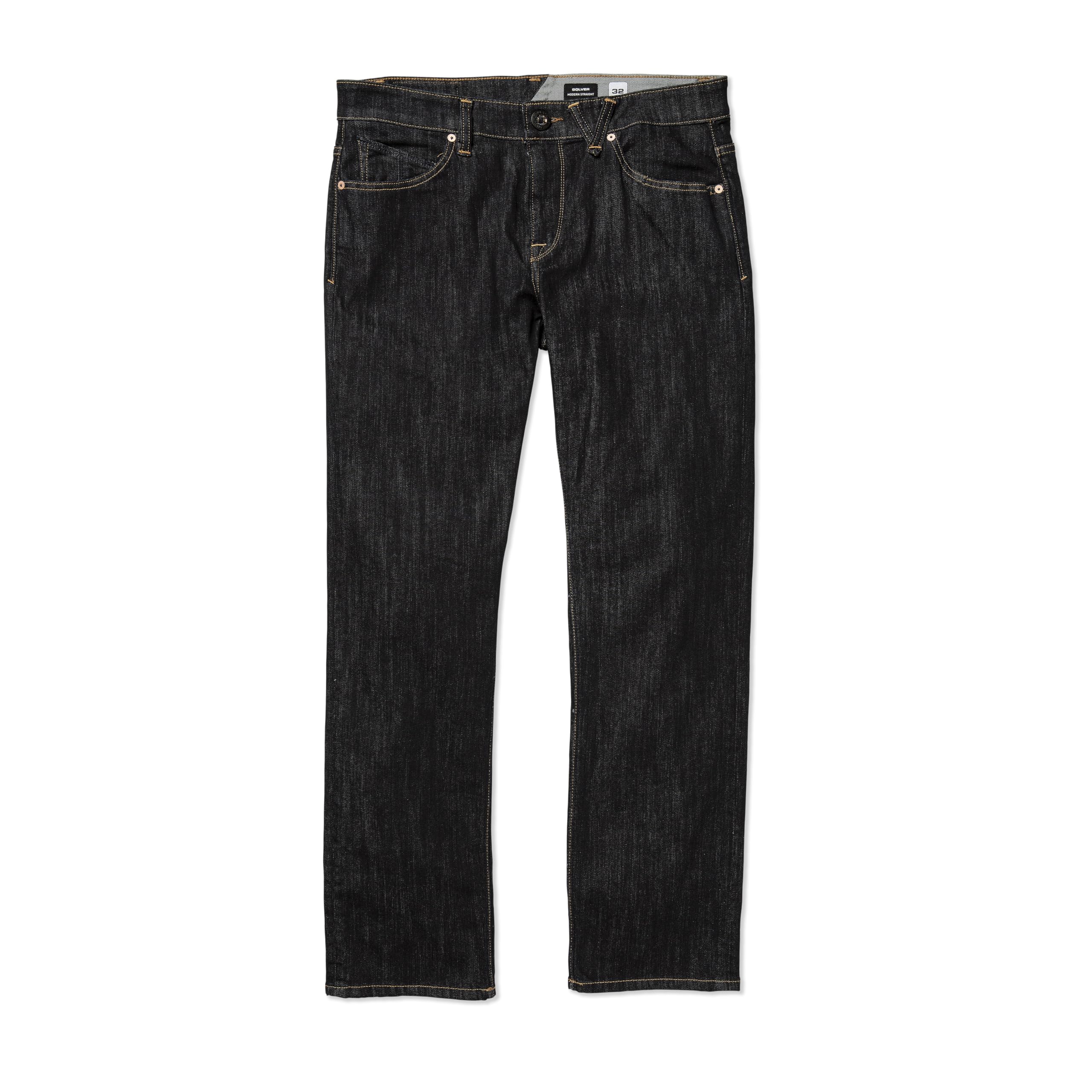 Volcom Men's Solver Denim Jean, Rinse-New, 34W / 34L