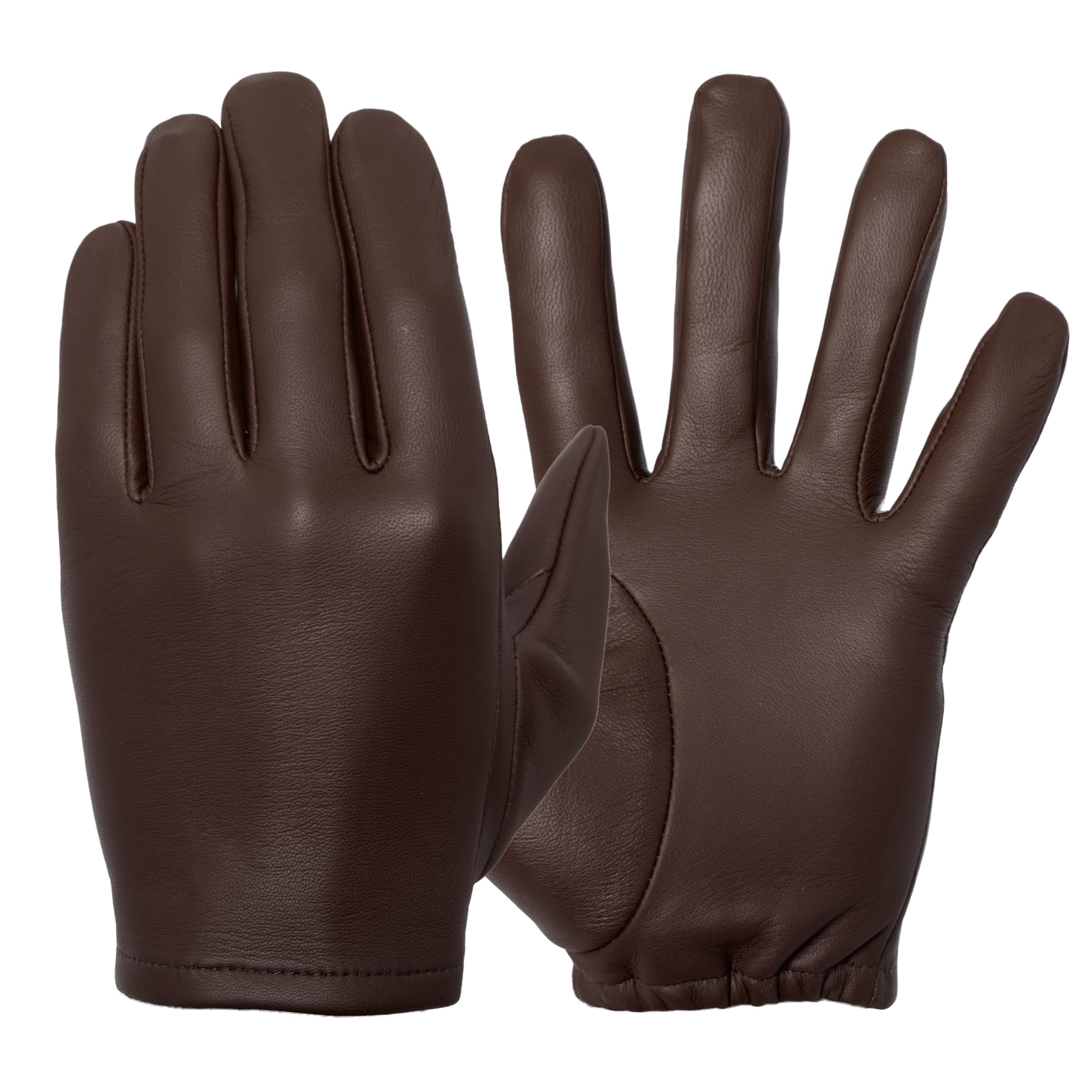 Men's Patrol-X Gloves (100% Cabretta Leather) For Tactical Police Driving, Shooting, and Motorcycle Riding (Thin & Unlined)