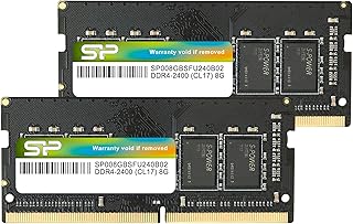 Silicon Power 16GB (8GBx2) DDR4 2400MHz (PC4 19200) 260 Pin CL17 SO-DIMM 1.2V Laptop Memory