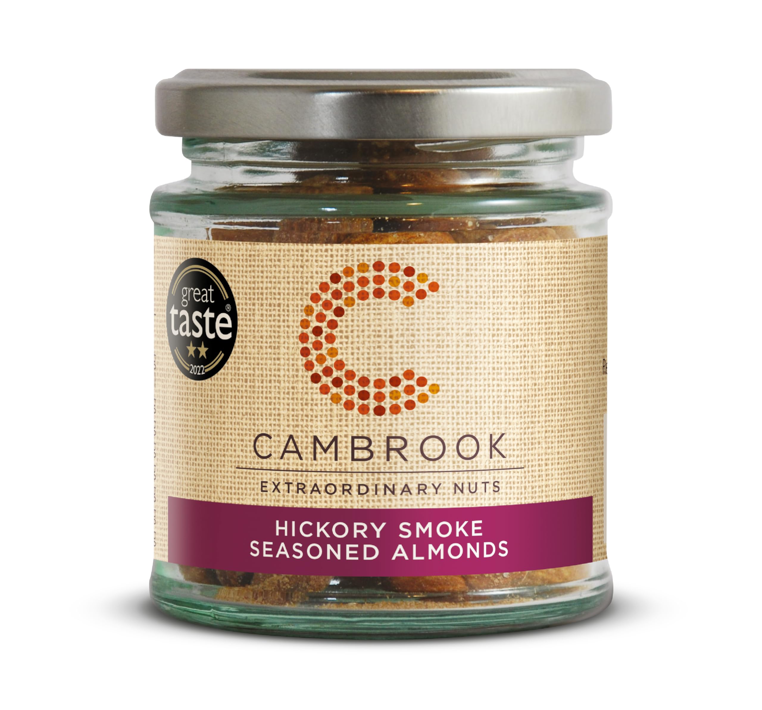 Cambrook - Baked Hickory Smoked Almond, 95g Jars, Pack of 15