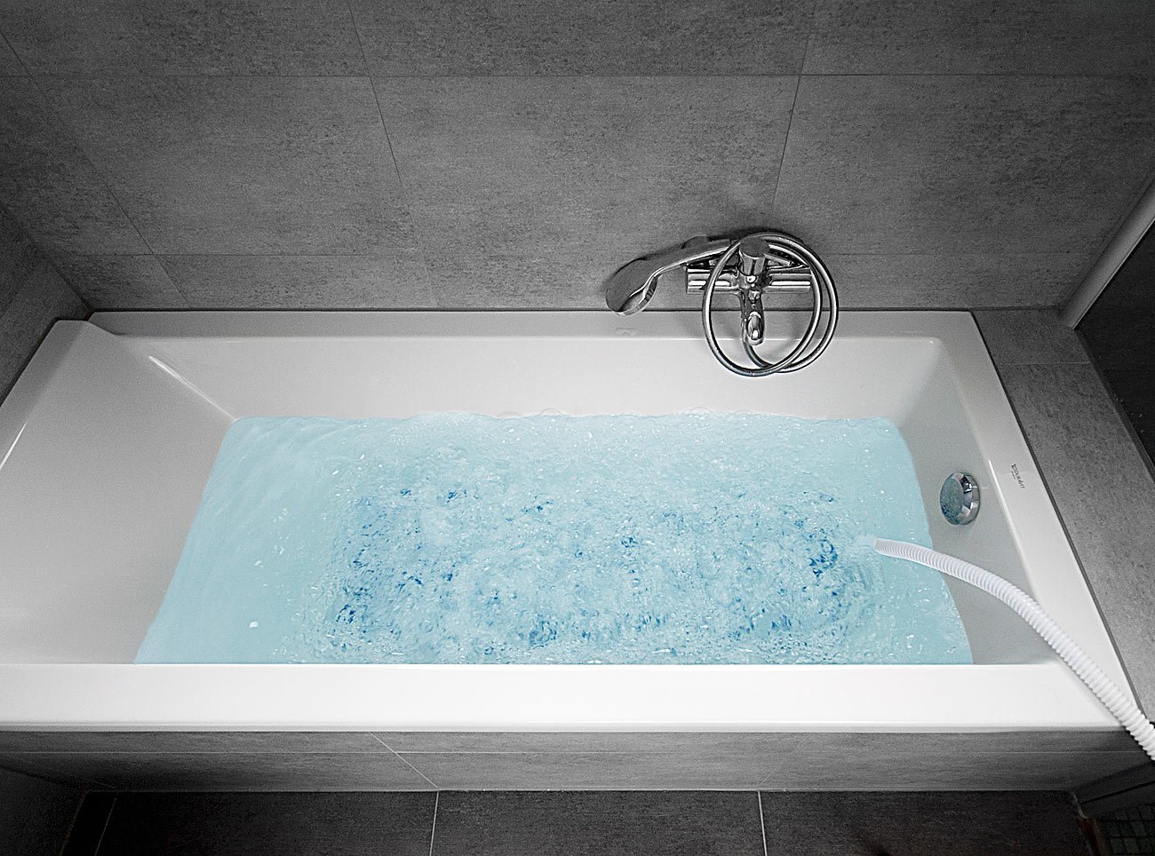 newgen medicals Bathtub Mats - Tappetino Bolle: Tappetino per idromassaggio, per la Vasca da Bagno (Whirlpool Matte für Badewanne, ad Aria con Bolle, Opaco)