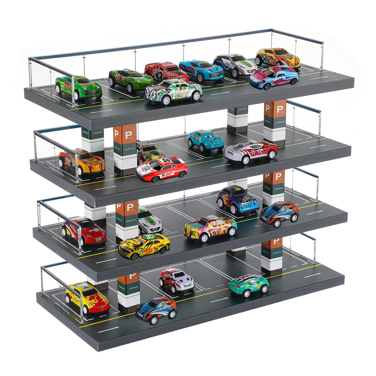 kivcmds Display Case for Hot Wheels & Matchbox Cars,1:64 Scale