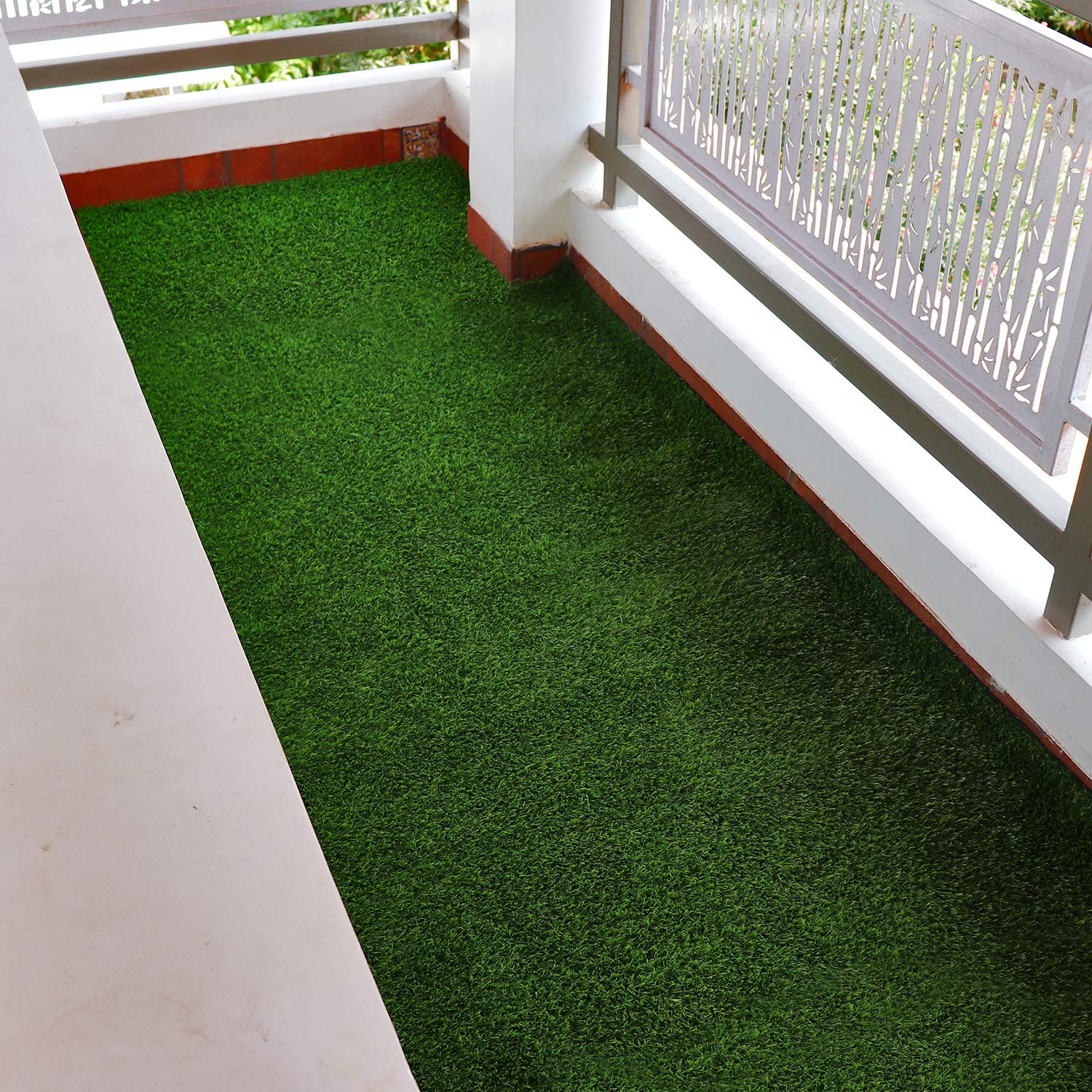 Status Contract Artificial Grass Runner, Carpet Mat for Balcony, Lawn, Door Natural Green - Doormat (6.5ft x 2ft) (B08X1D73G3) Amazon Price History, Amazon Price Tracker