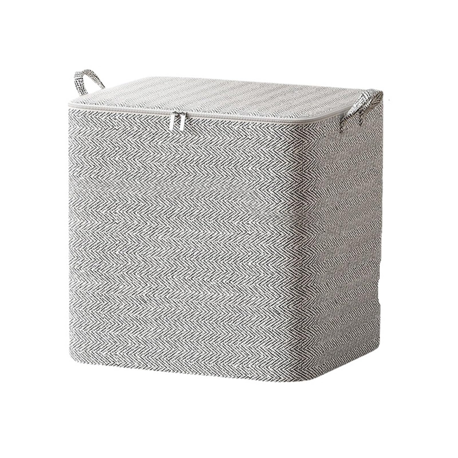 RRYPBOVG Foldable Blanket Storage Bags 3pcs Quilt Storage Bag Large Capacity Duvet Blanket Foldable Sorting Bags Waterproof Dustproof Clothes Organizer Household Moving Bag(M)